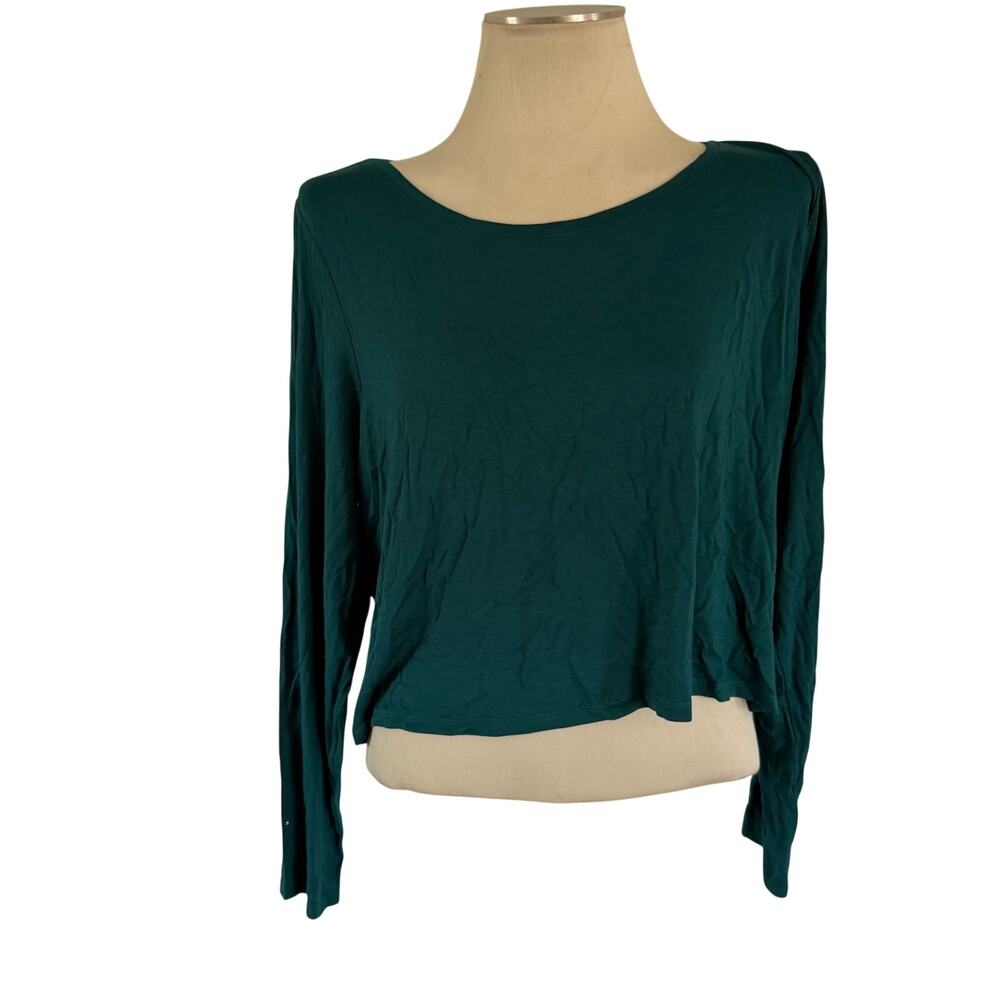 NWT Eloquii Emerald Green Long Sleeve Top Plus Size 3X